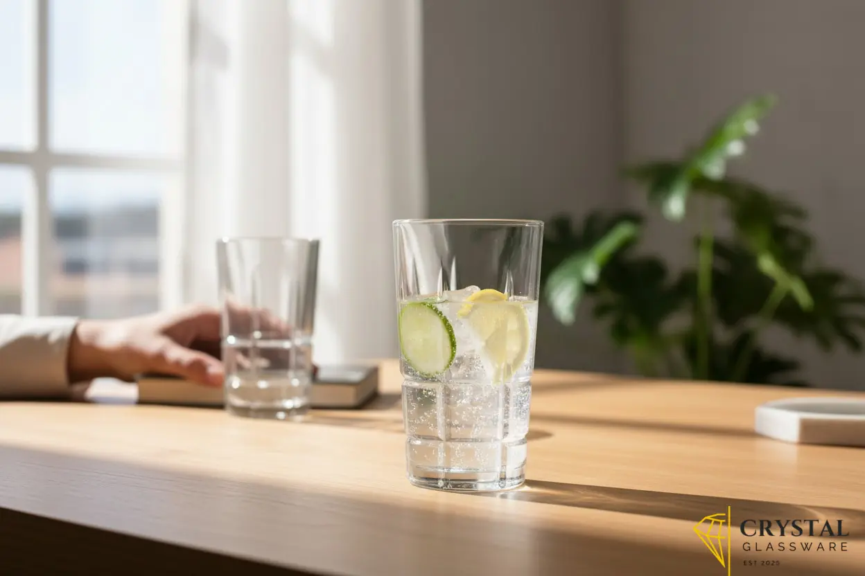 Delisoga Transparent Drinking Glasses